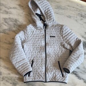 Roots Canada Gray Quilted Hooded Jacket